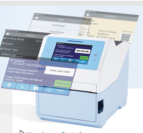 Imprimante SATO avec interface AEP - installation, réglages et informations de contact