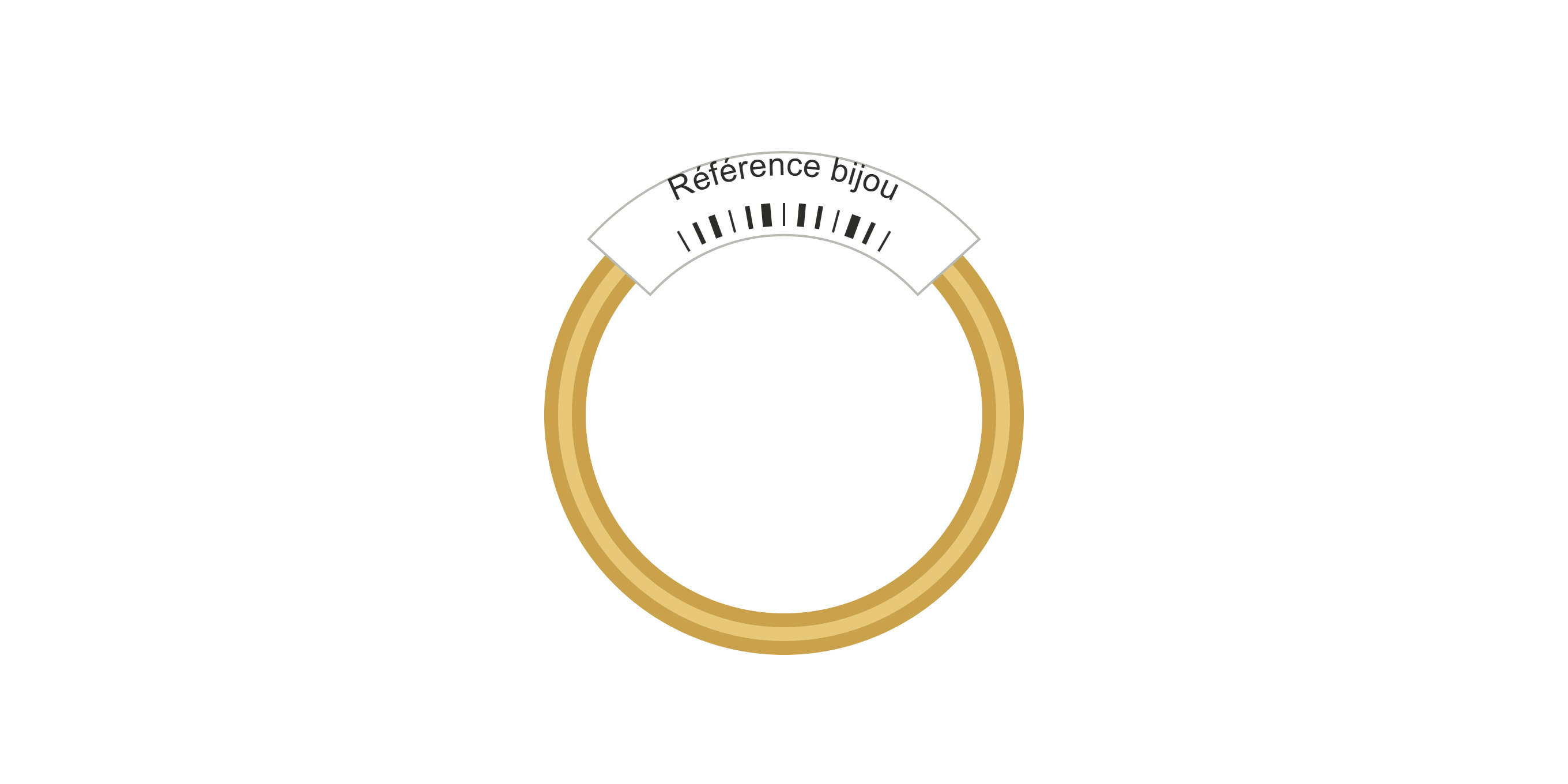 Détail d'une étiquette PictoPrint pour bague