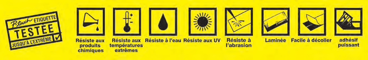 Structure technique de l'étiquette PictoPrint