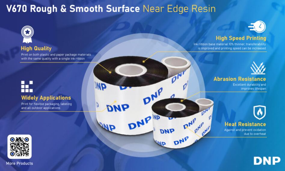 Infographie DNP V670 Rough & Smooth Surface Near Edge Resin